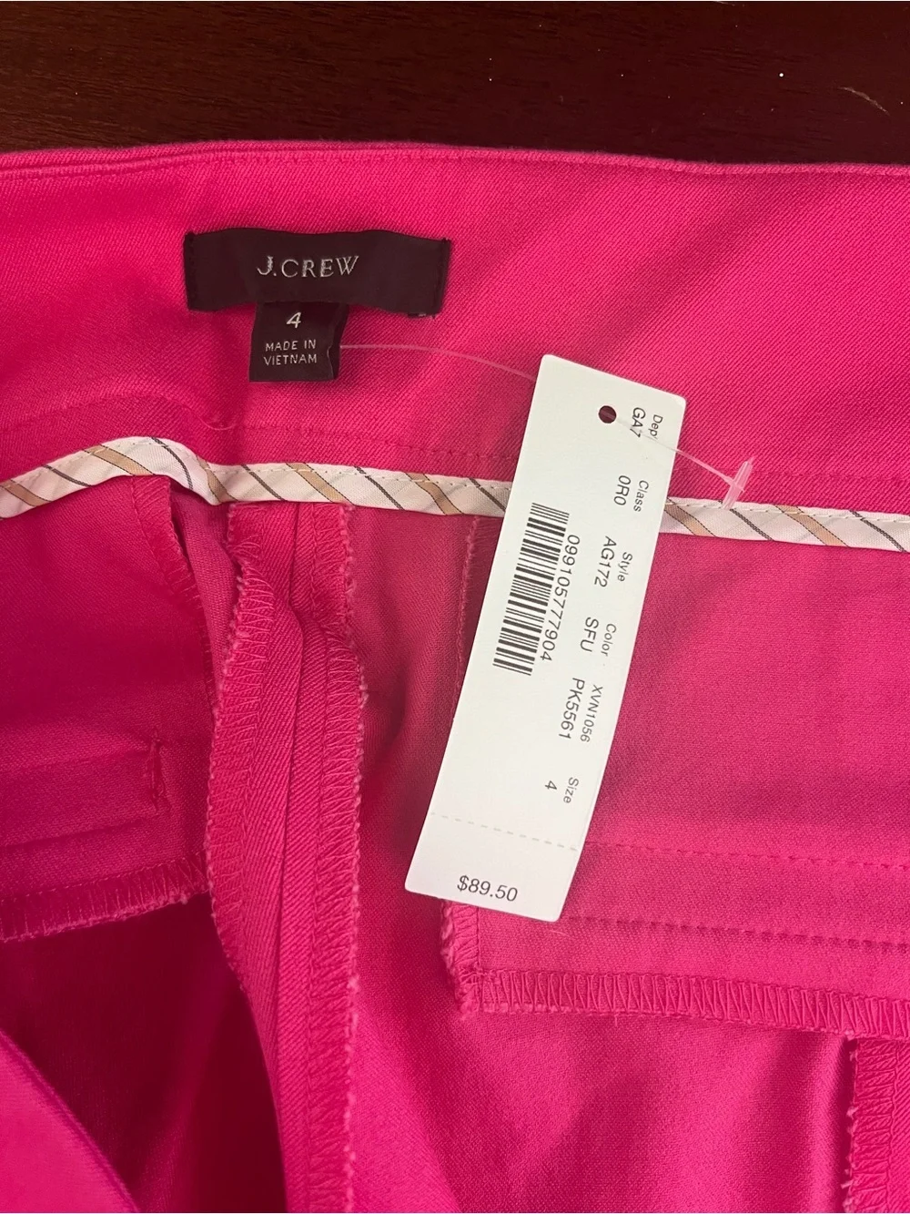 J. Crew waist 14in